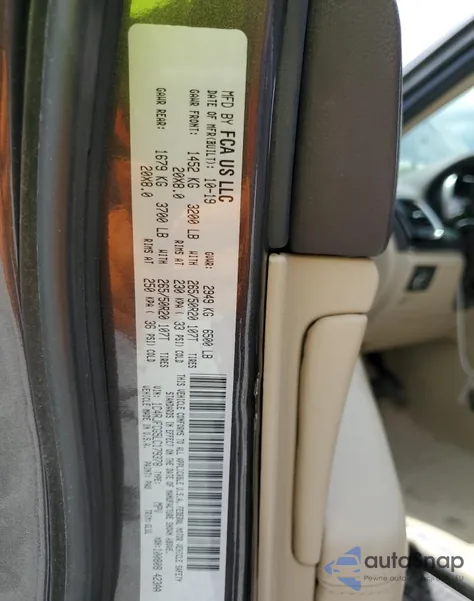 2020 Jeep Grand Cherokee Overland из США, поврежденный, VIN 1C4RJFCG5LC179378